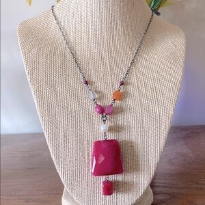 SILPADA Genuine Stone/Freshwater Pearl Sterling Silver Necklace